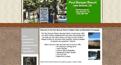 Desktop Screenshot of paulbunyanresort.com